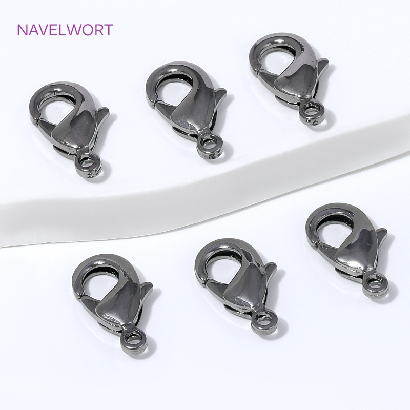Art Craft Making - Black Plated Brass 12mm Lobster Clasp