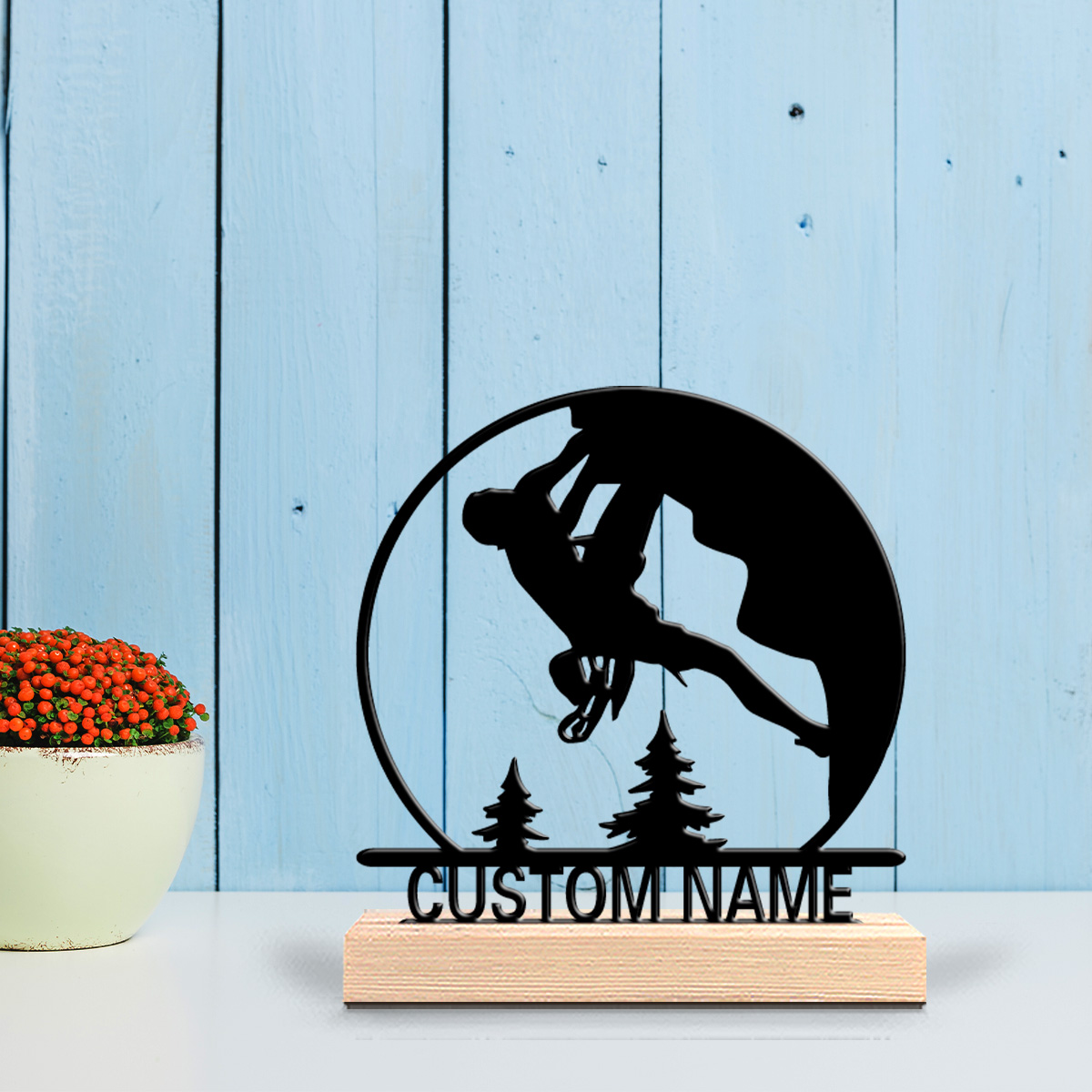 Art Craft Names - 1pc Climb Customizable Name Metal Statue
