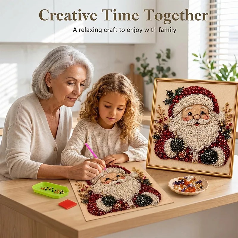 Art Craft For Adults - Christmas Pearl Diamond Painting Art Set