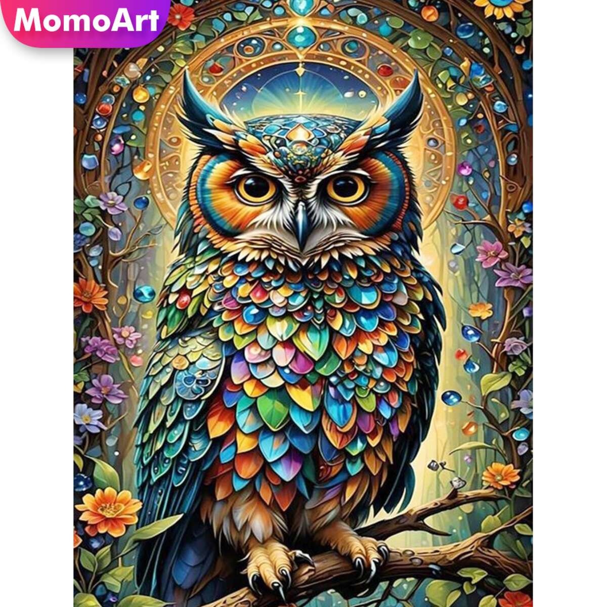 Art Craft For Adults - Momoart New Arrival Diamond Mosaic Owl