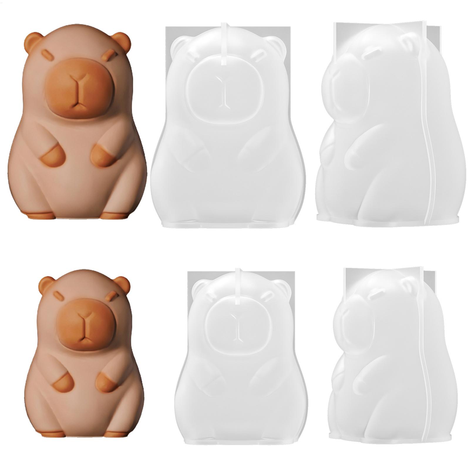 Art Craft Ice Cream - Reusable Silicone Animal Molds 3D Capybara