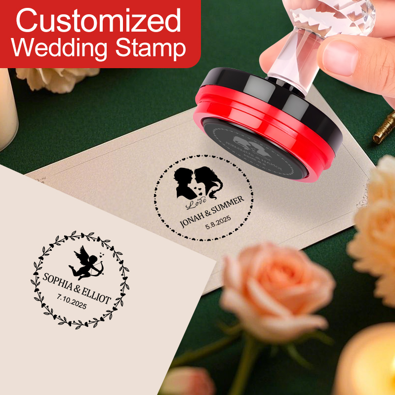 Art Craft Girl - Custom-Made Seal Stamp for Wedding Stationery