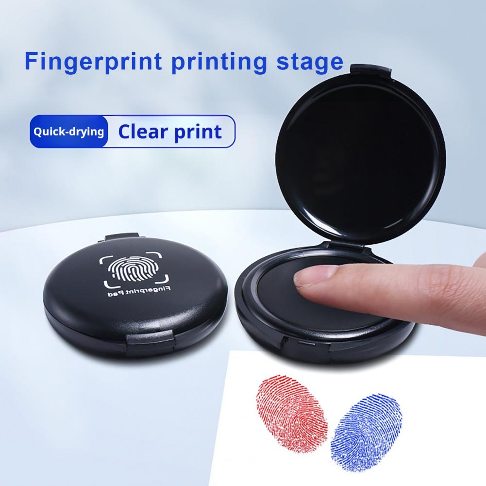 Rubber Stamp Blank - Fingerprint Ink Pad Thumbprint Ink Pad
