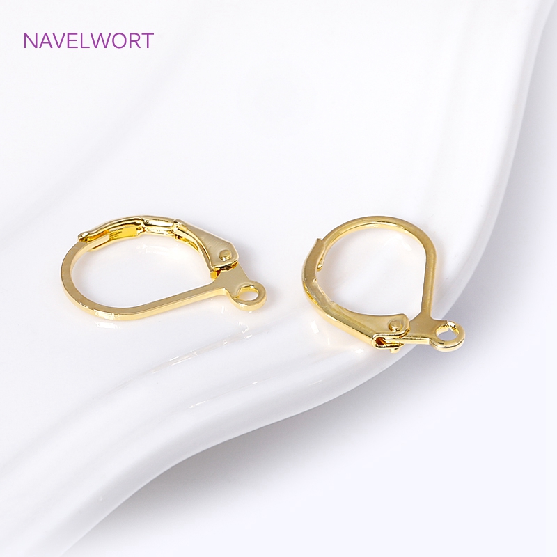 Art Craft Making - Fashion French Earring Lever-Back Earwires 18K