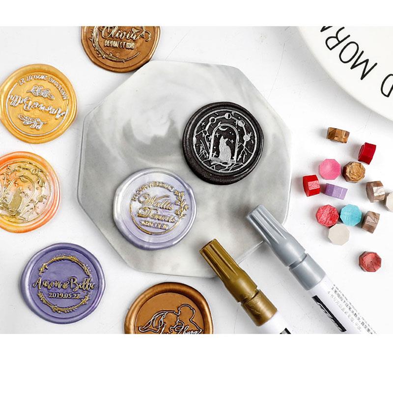 50pcs Sealing Wax Seal Stamp W - Rubber Stamp Blank 评论和价格