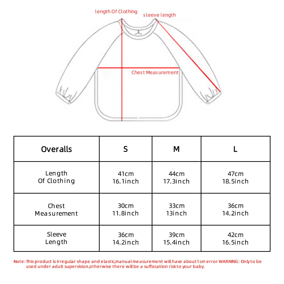 Kids Baby Long Sleeved PU Bibs - Art Craft Girl 评论和价格