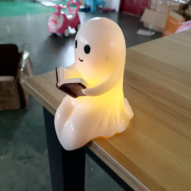 New Cute Ghost Reading Book La - Art Craft Books 评论和价格