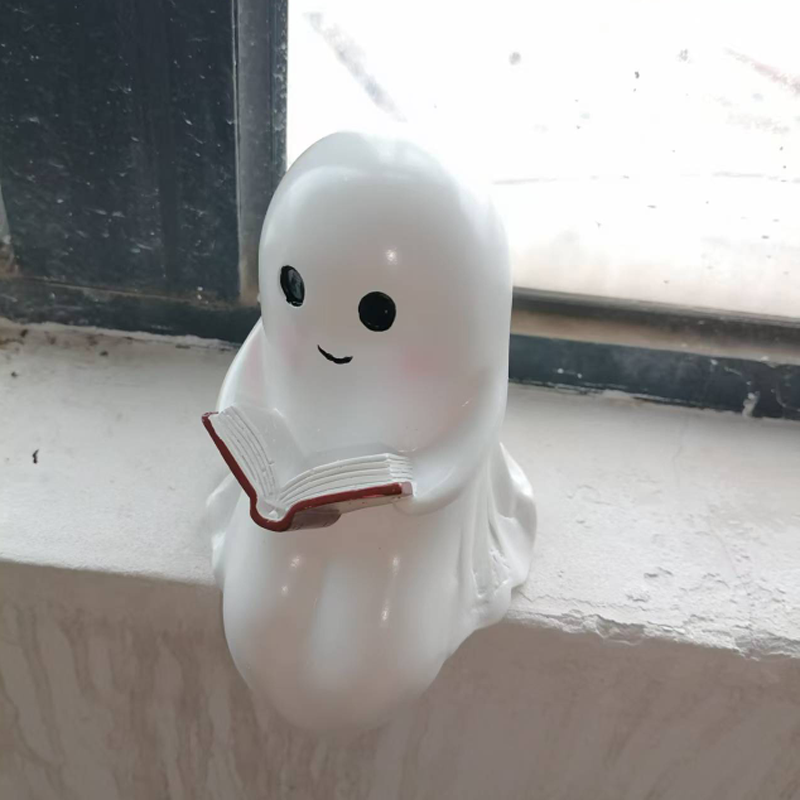New Cute Ghost Reading Book La - Art Craft Books 评论和价格