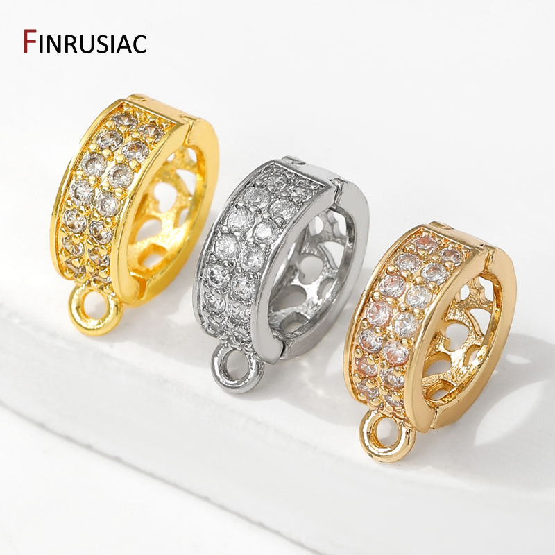 14/18K Gold Plated Brass Zirco - Art Craft Making 评论和价格