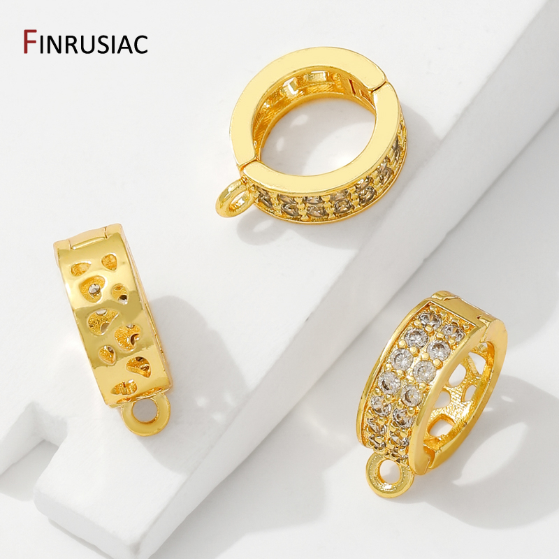 14/18K Gold Plated Brass Zirco - Art Craft Making 评论和价格