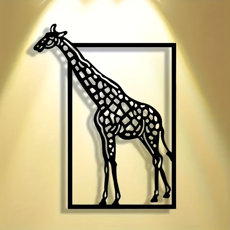 Abstract giraffe metal wall ar - Art Craft Halloween 评论和价格