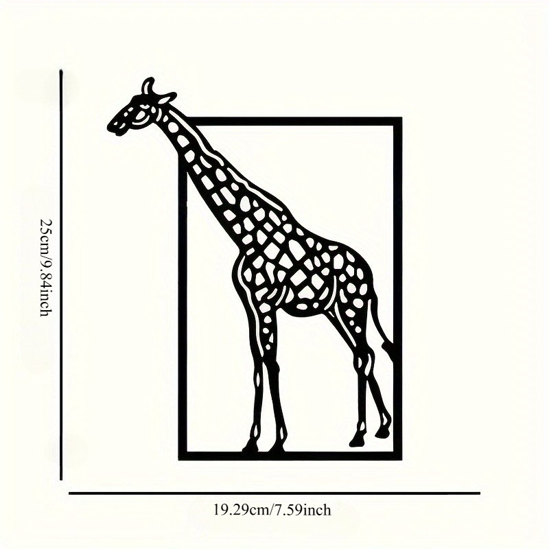 Abstract giraffe metal wall ar - Art Craft Halloween 评论和价格