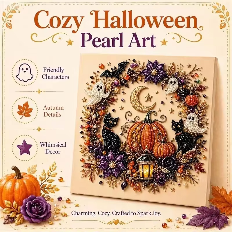 @Halloween Ghost Pearl Art Kit - Art Craft Halloween 评论和价格