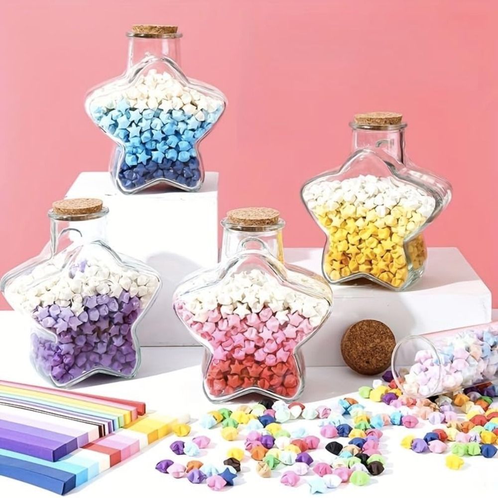 540 Sheets Origami Paper Stars - Art Craft Halloween 评论和价格