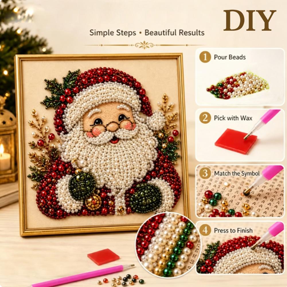 Christmas Santa Claus Pearl Ar - Art Craft For Kids 评论和价格