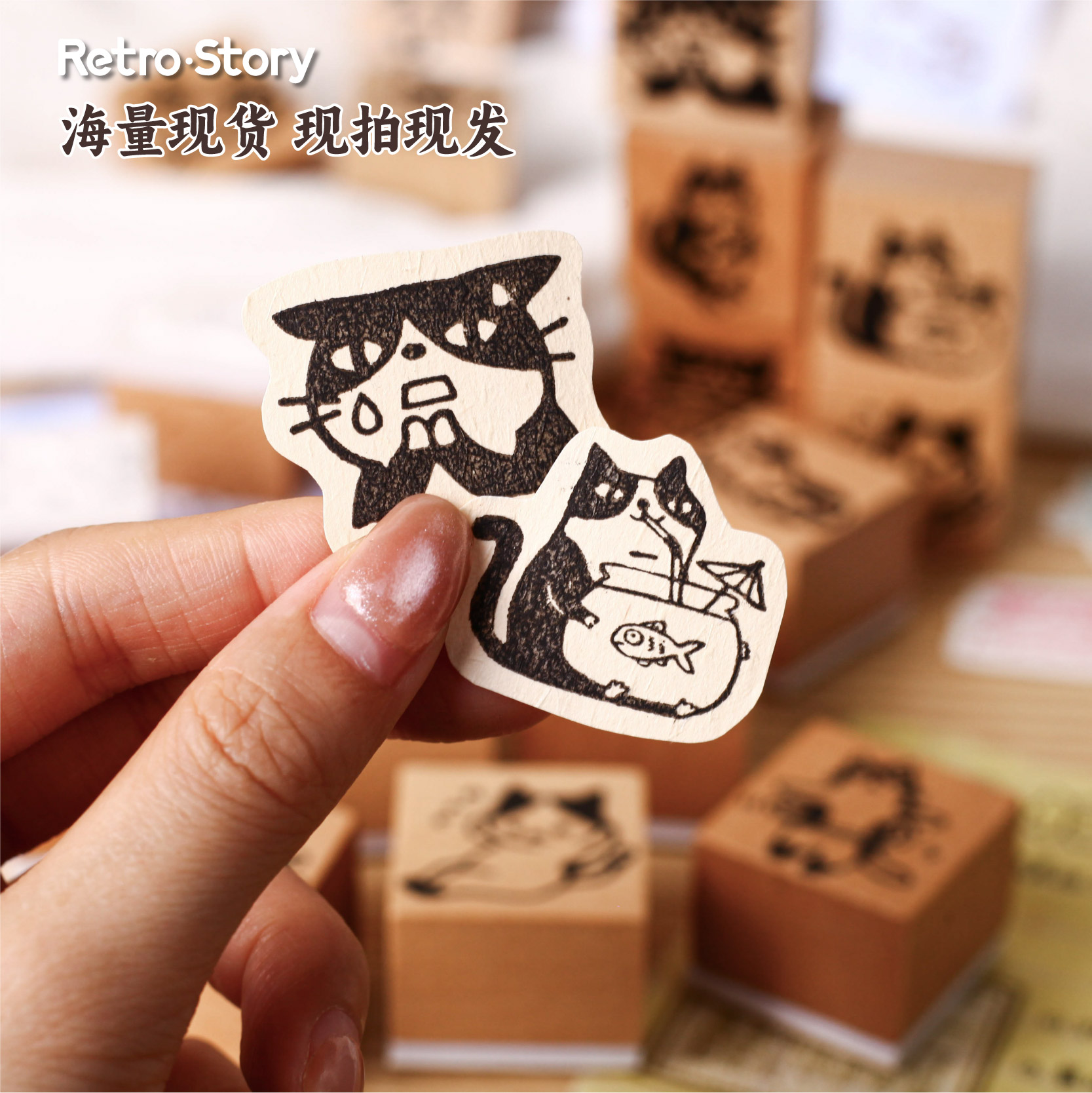 Cute Pet Alphabet Wooden Rubbe - Rubber Stamp Blank 评论和价格