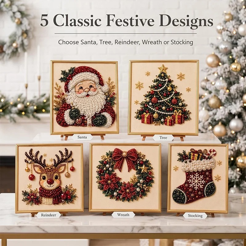 Christmas Pearl Diamond Painti - Art Craft For Adults 评论和价格