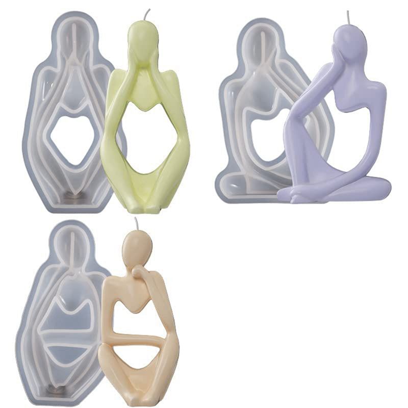 AA73 3 PCS Art Thinker Silicon - Art Craft Description 评论和价格