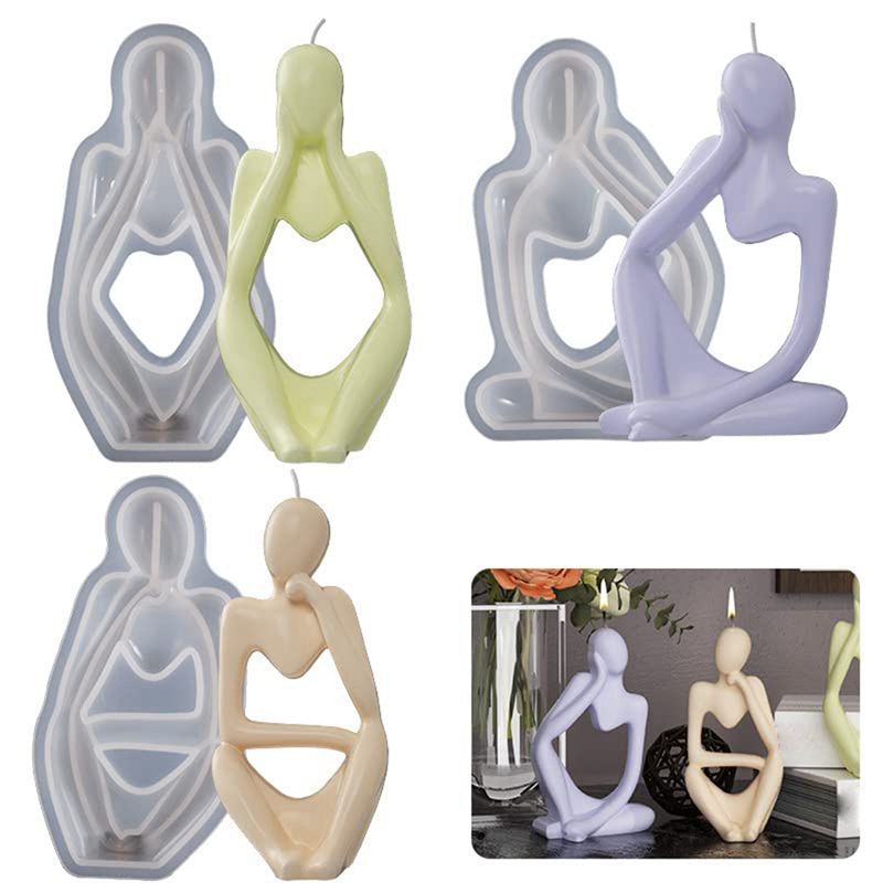 AA73 3 PCS Art Thinker Silicon - Art Craft Description 评论和价格