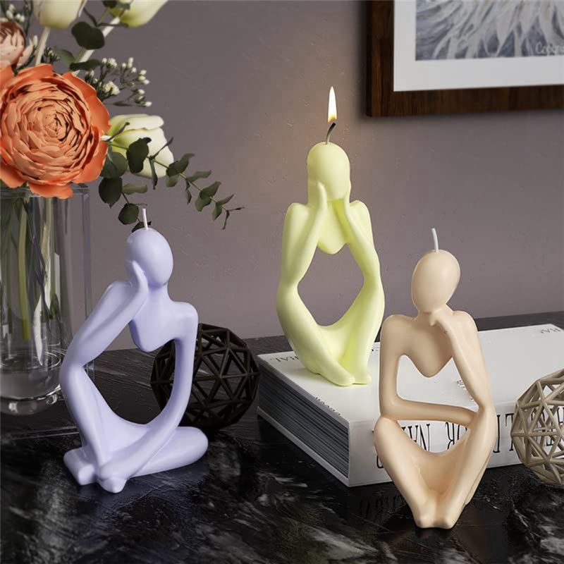 AA73 3 PCS Art Thinker Silicon - Art Craft Description 评论和价格