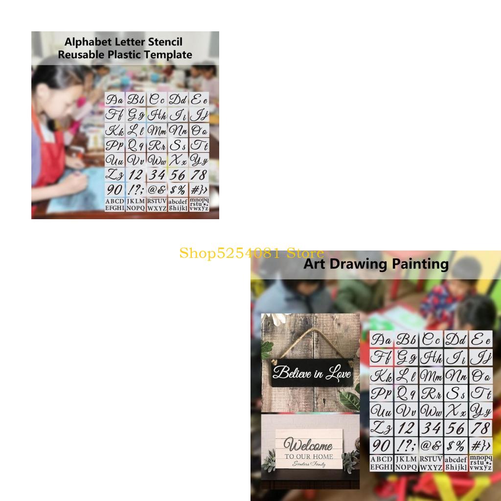 AXYC 40pcs Letter Stencils Reu - Art Craft Description 评论和价格