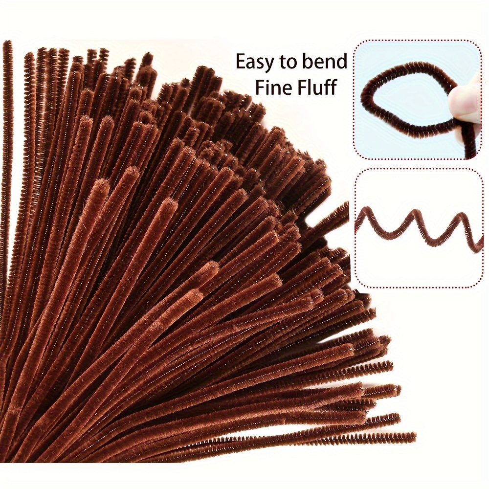 100 Pcs Coffee Pipe Cleaners,P - Art Craft For Kids 评论和价格