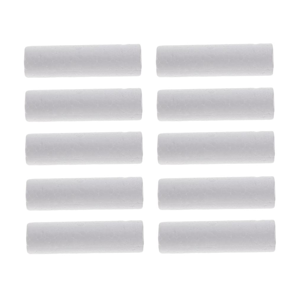 10 Pieces Blank White Cylinder - Art Craft For Kids 评论和价格
