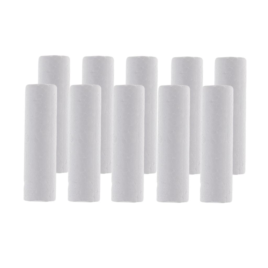 10 Pieces Blank White Cylinder - Art Craft For Kids 评论和价格