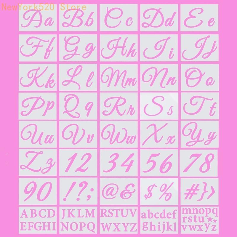 40pcs Letter Stencils Reusable - Art Craft Description 评论和价格