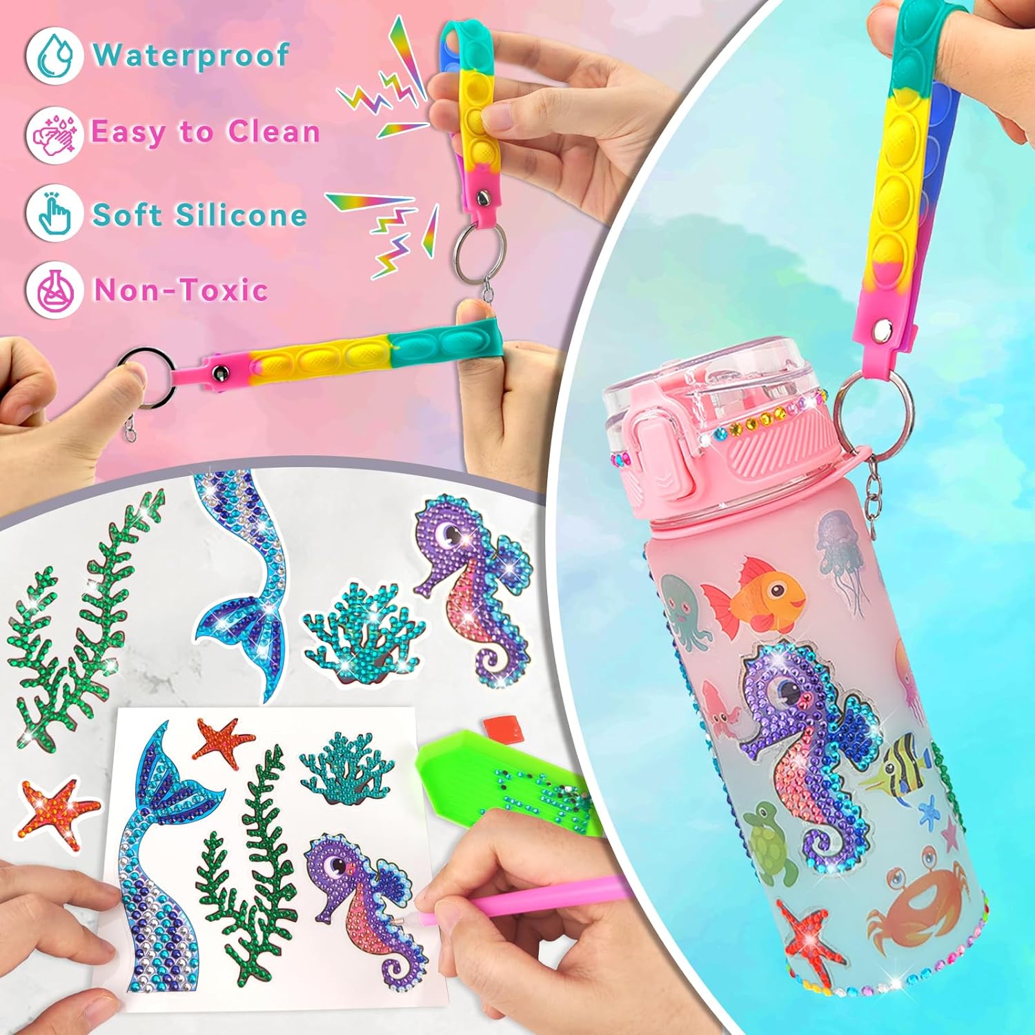 Decorate Your Own Water Bottle - Art Craft Girl 评论和价格