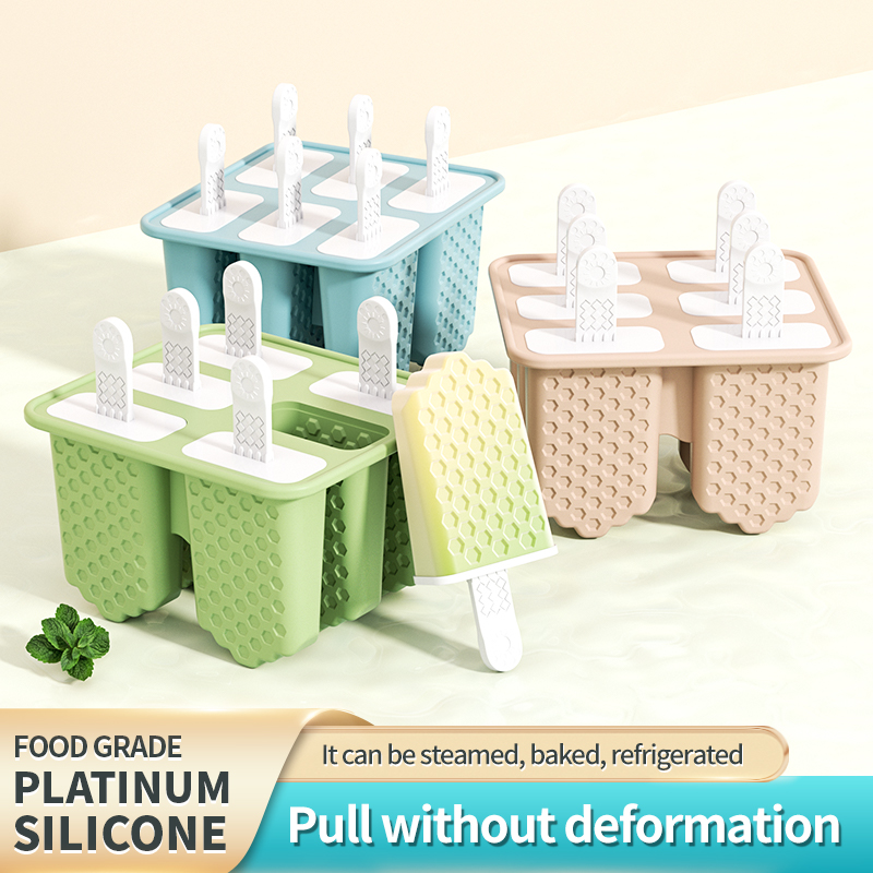 Silicone Popsicle Molds Ice Po - Art Craft Ice Cream 评论和价格