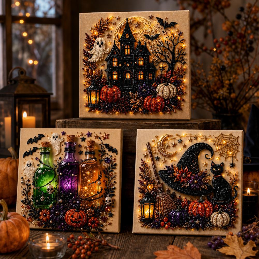Halloween Ghost & Pumpkin 3D P - Art Craft For Adults 评论和价格