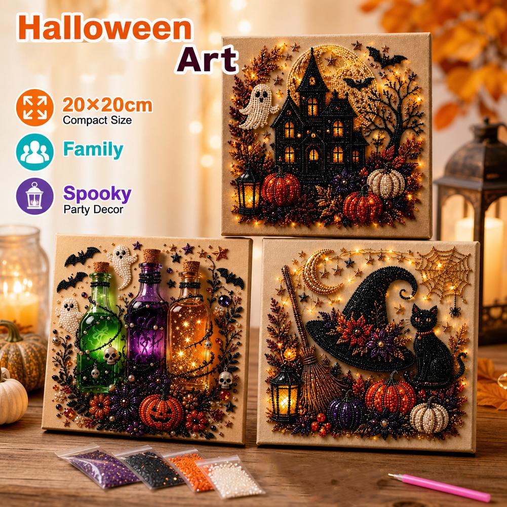 Halloween Ghost & Pumpkin 3D P - Art Craft For Adults 评论和价格