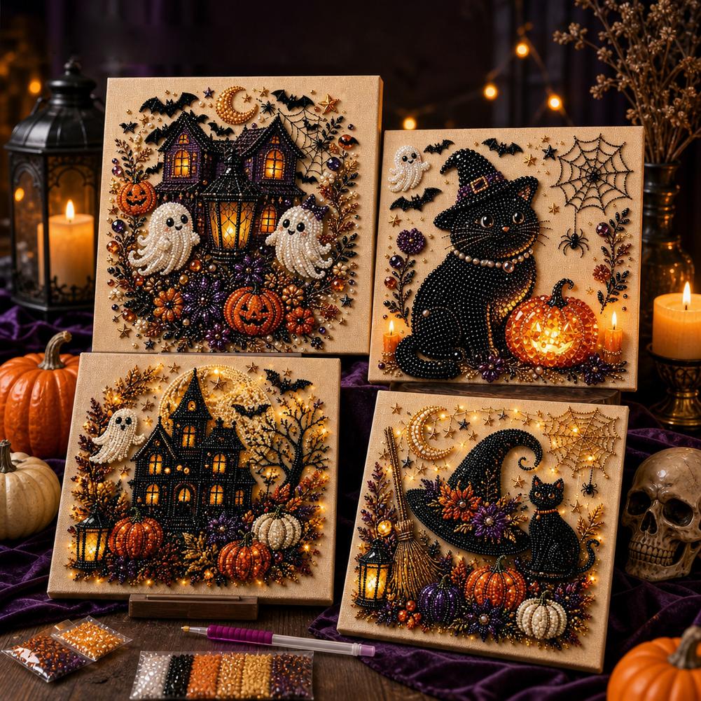 Halloween Ghost & Pumpkin 3D P - Art Craft Halloween 评论和价格