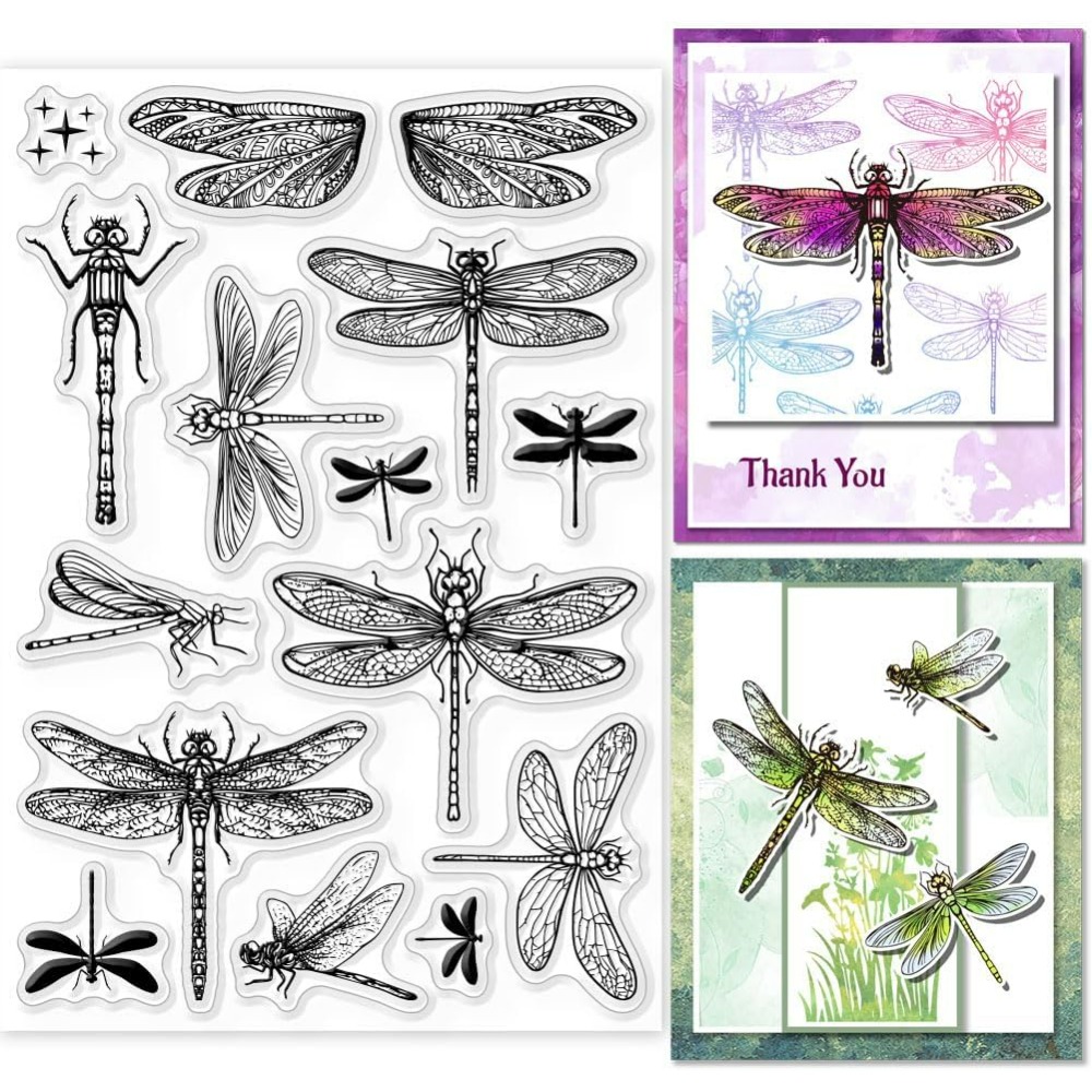 Dragonfly Clear Stamps for DIY - Rubber Stamp Blank 评论和价格