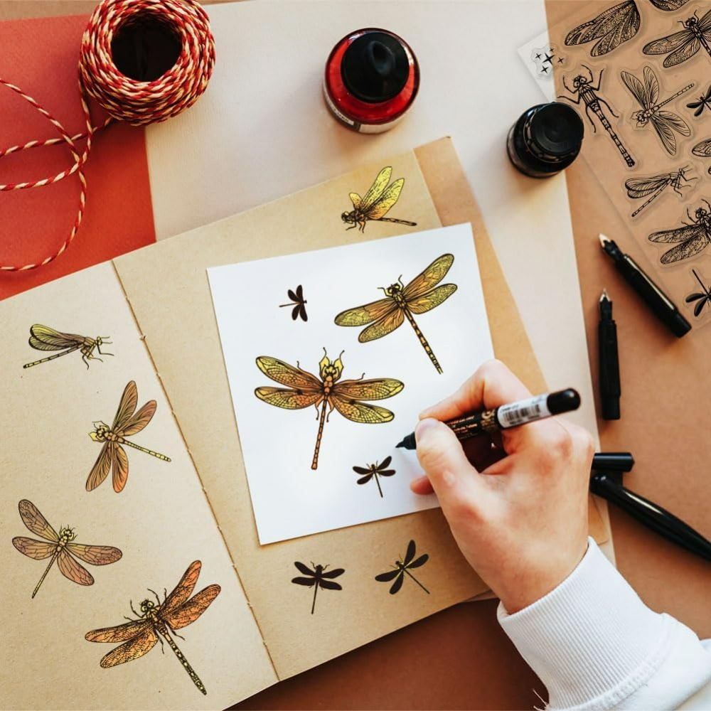 Dragonfly Clear Stamps for DIY - Rubber Stamp Blank 评论和价格