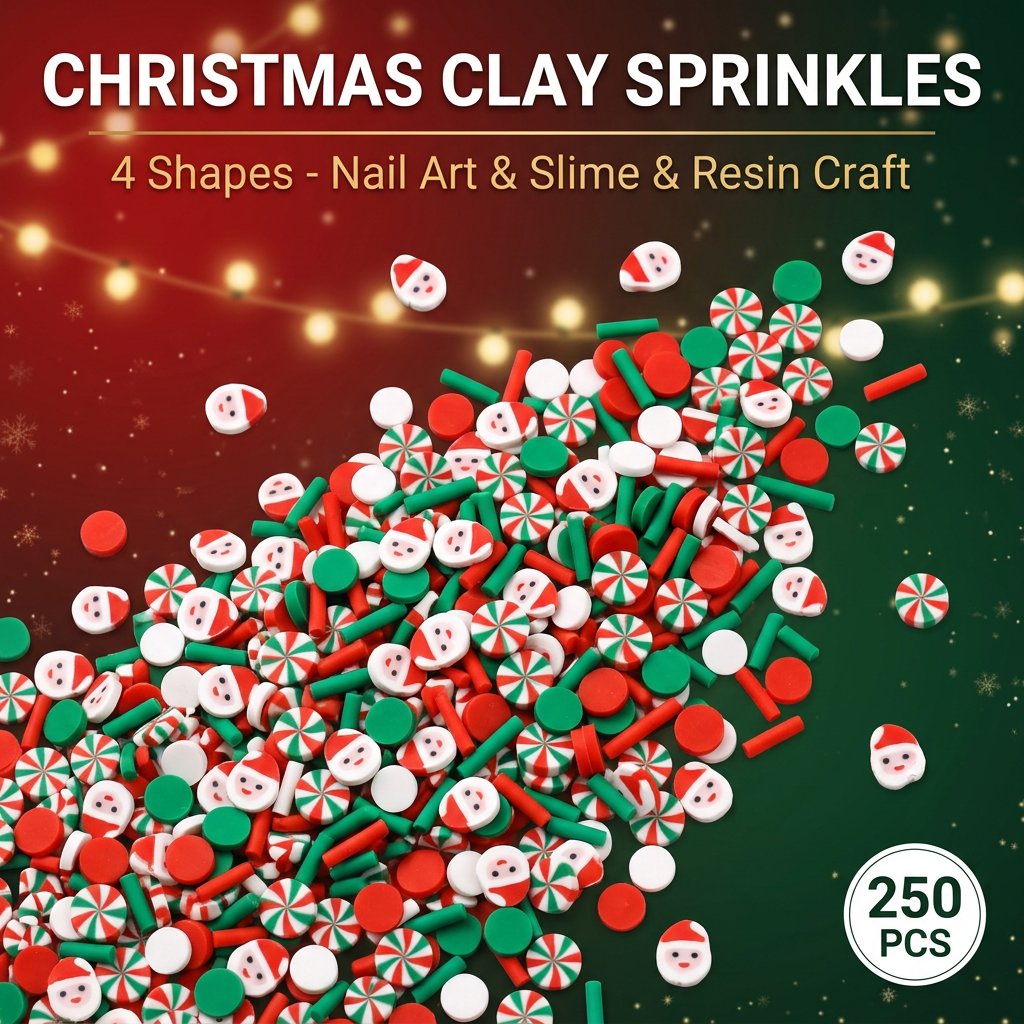 250pcs Christmas Polymer Clay  - Art Craft Halloween 评论和价格