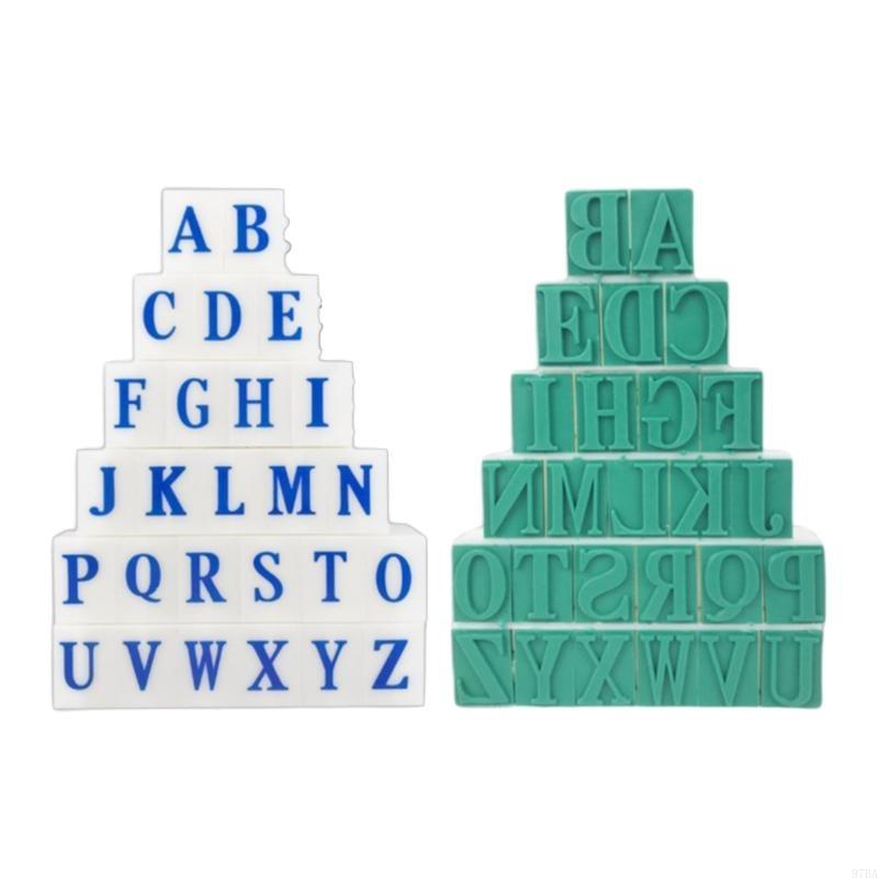 97BA 26Pcs Large Letter Stamp  - Art Craft Description 评论和价格