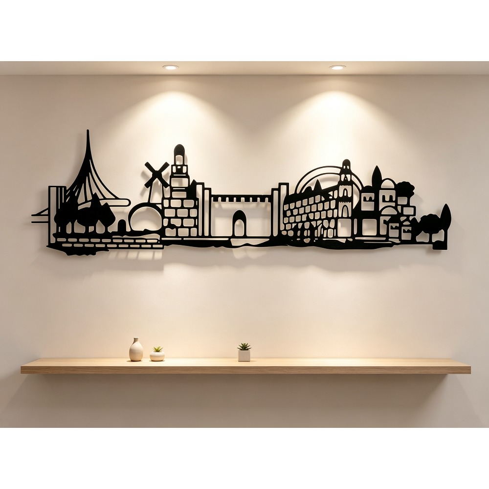 CIFBUY Metal Wall Art Jerusale - Art & Craft Be 评论和价格