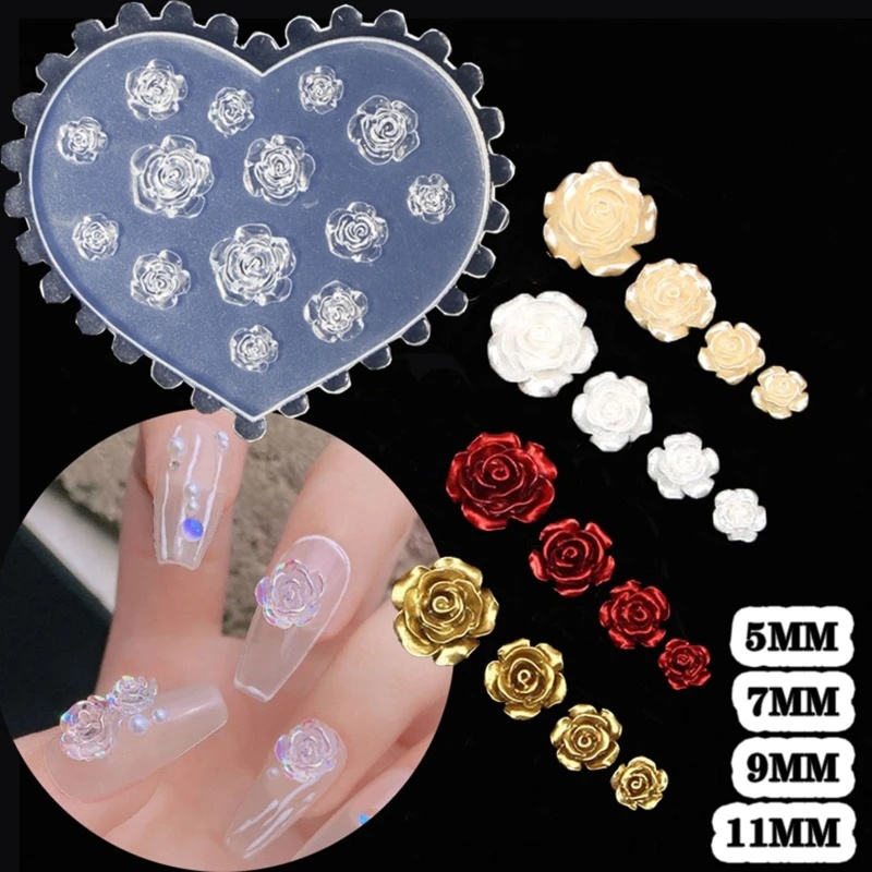 3D Rose Flower Nail Art Decora - Art Craft Rose 评论和价格