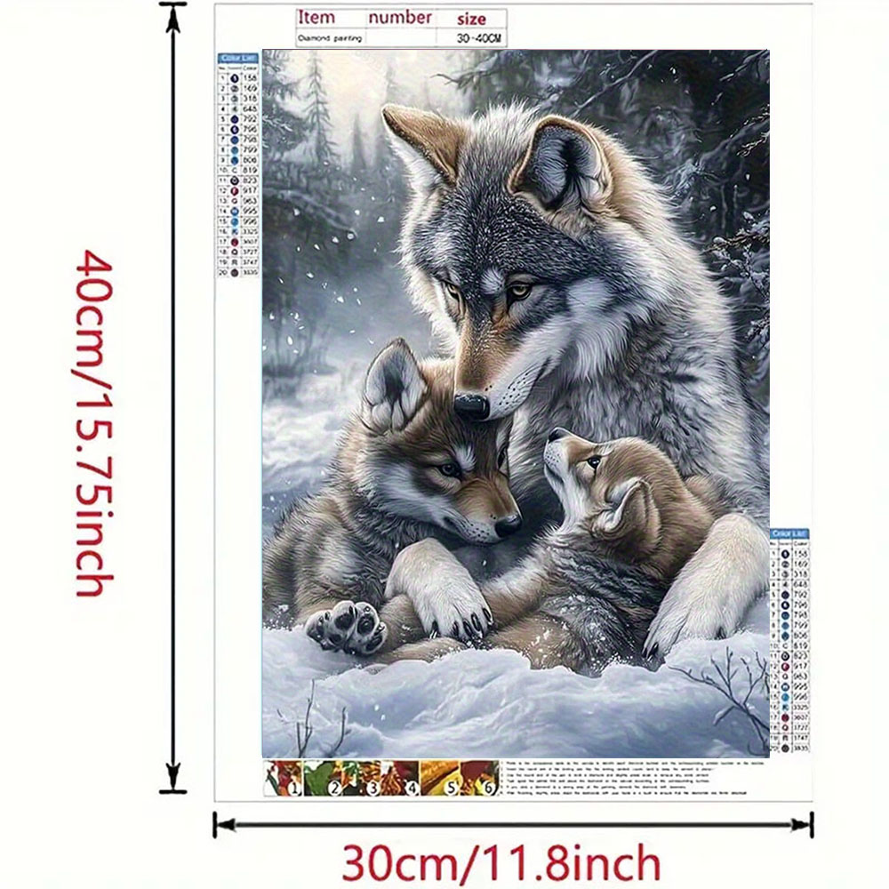 Wolf Family Diamond Painting S - Art Craft For Adults 评论和价格