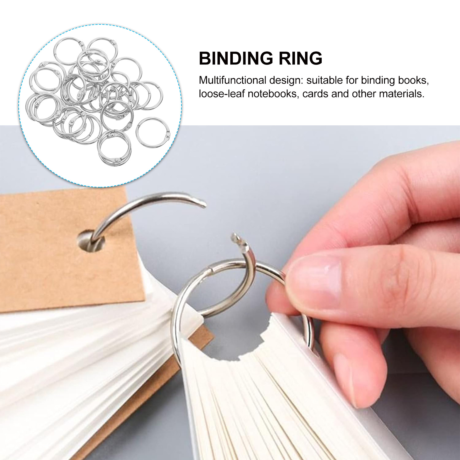 100Pcs 20Mm Book Rings Reusabl - Art Craft Books 评论和价格