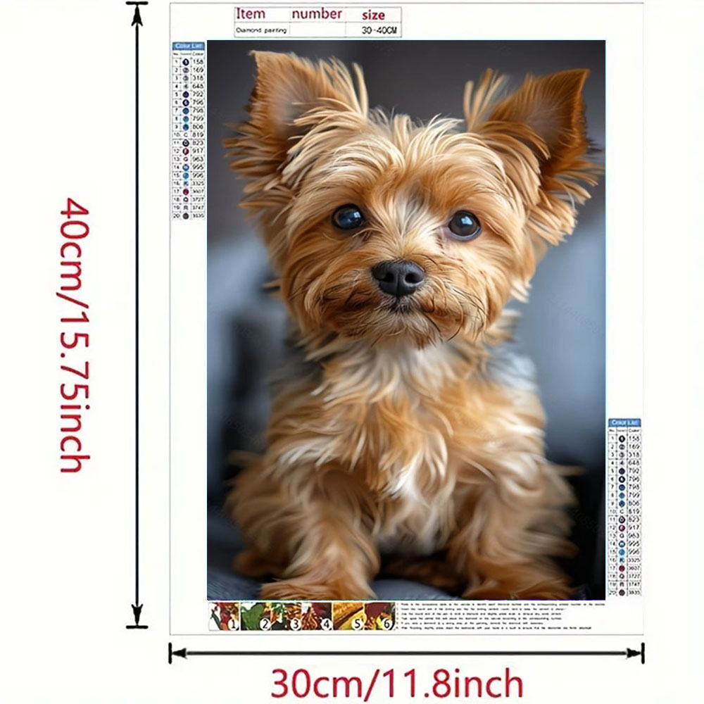 Cute Dog Pattern Diamond Paint - Art Craft For Adults 评论和价格