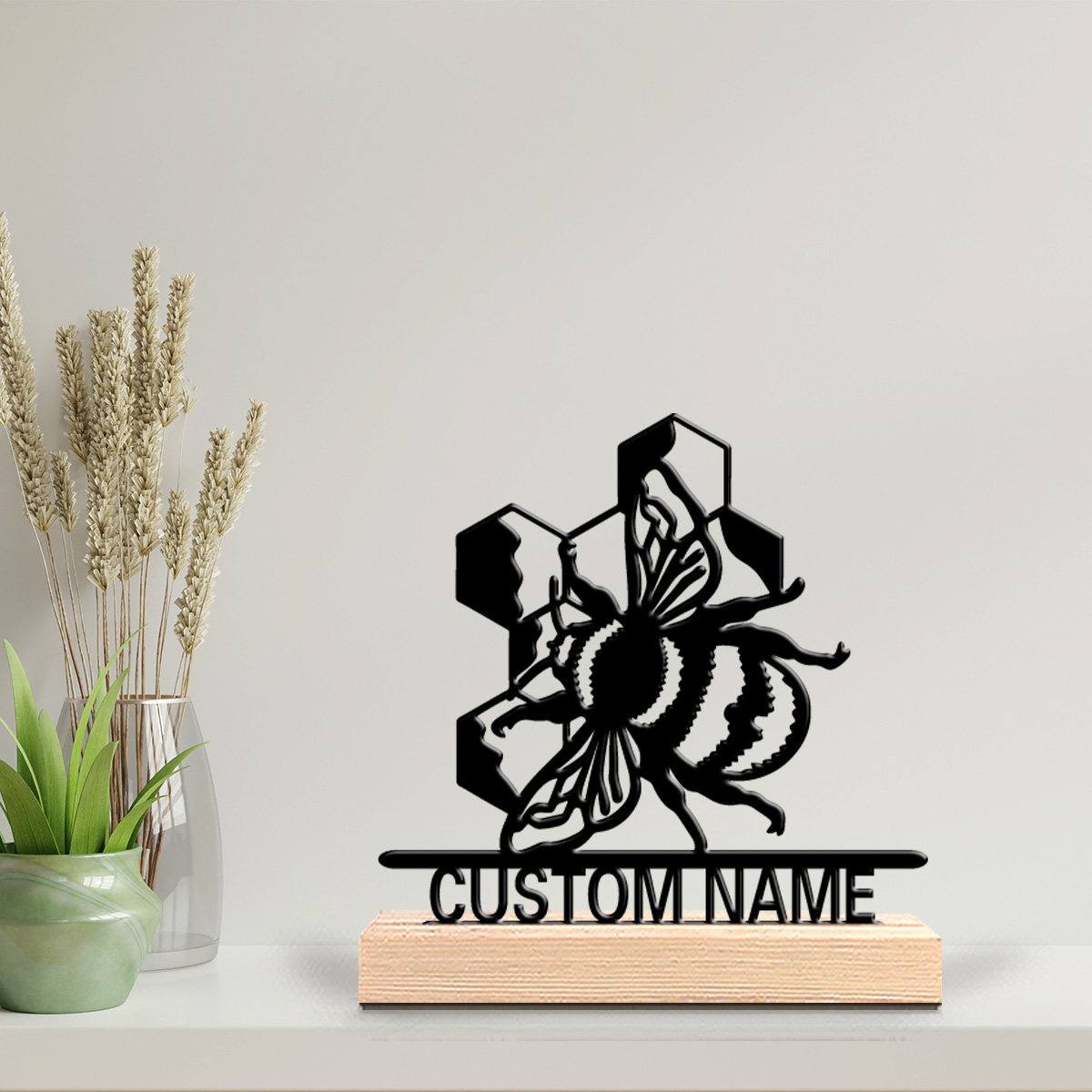 1pc Simple bee Custom Name Met - Art Craft Names 评论和价格