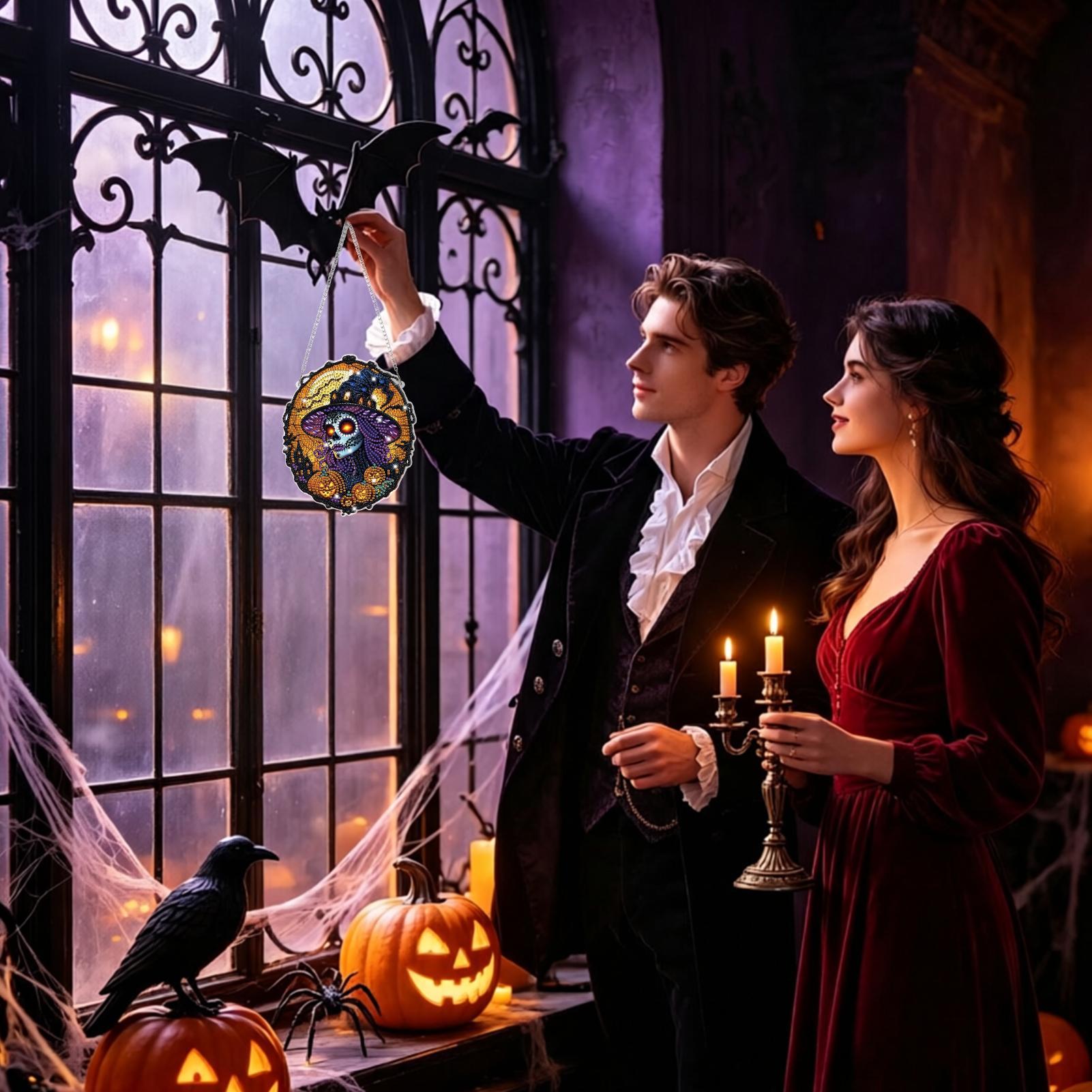 Rhinestone Painting Kit Hallow - Art Craft Halloween 评论和价格