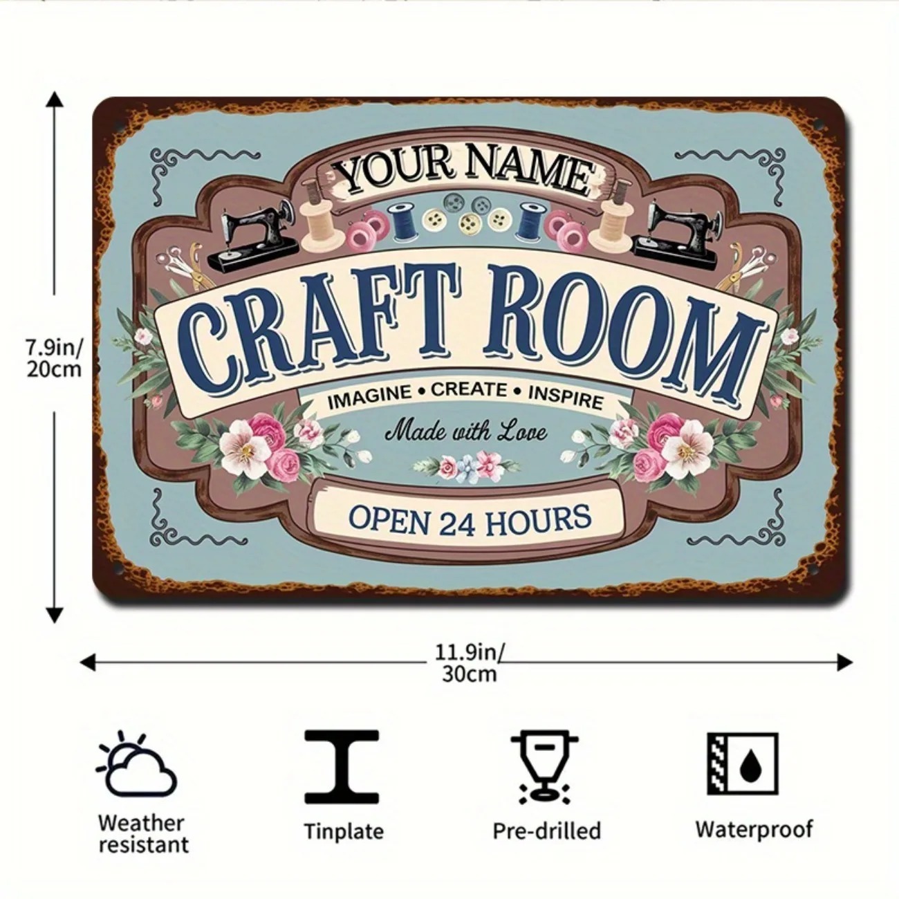 Custom Name Metal Craft Room S - Art Craft Names 评论和价格