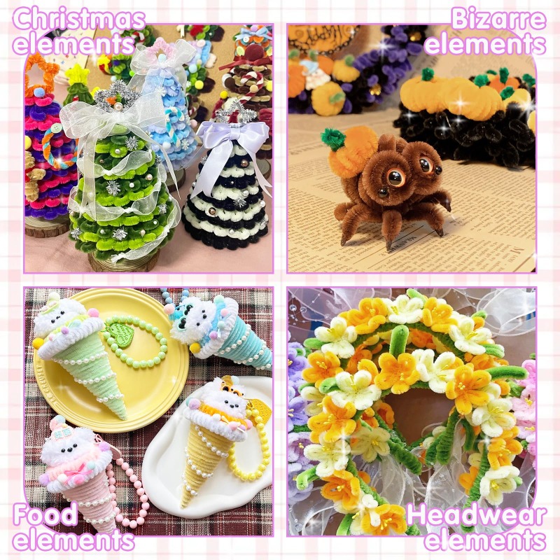 Pipe Cleaners Chenille Stems J - Art Craft For Kids 评论和价格