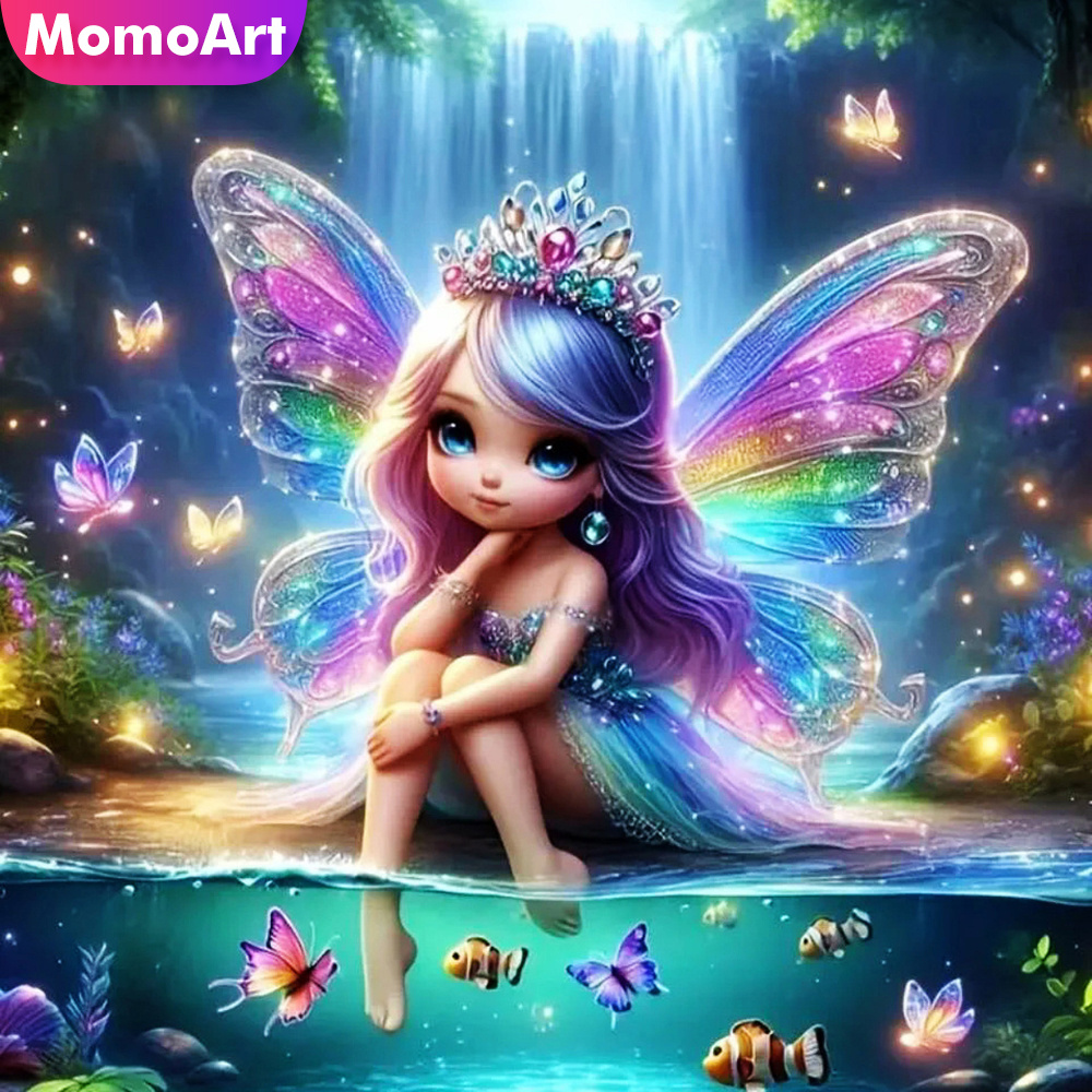 Momoart Girl Diamond Mosaic Po - Art Craft Girl 评论和价格