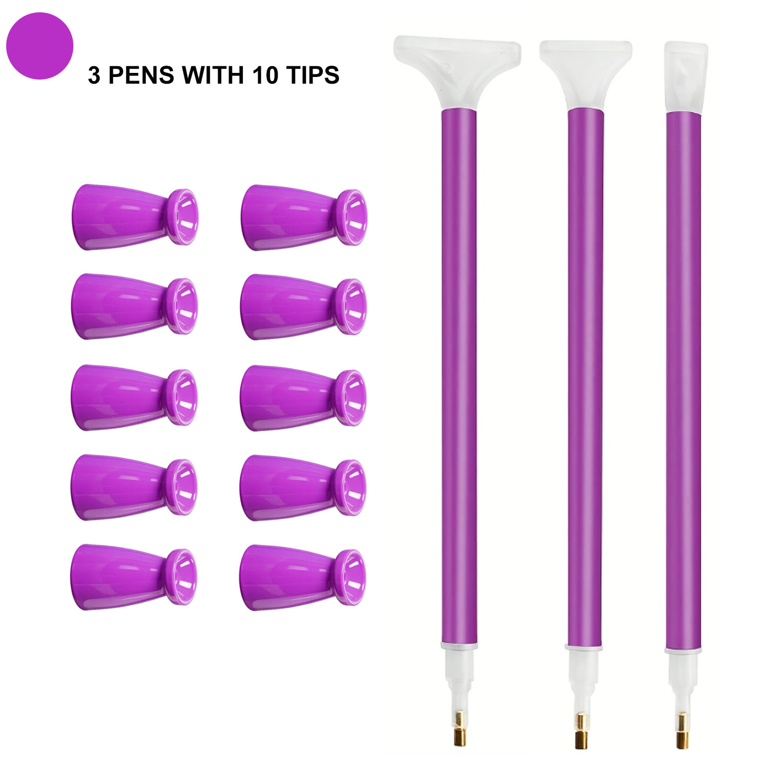 10 Silicone Tips & 3 Pens Diam - Art Craft Kits 评论和价格