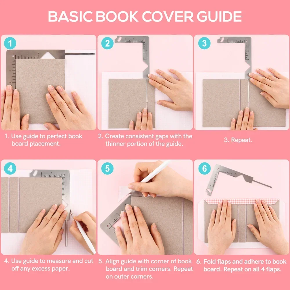 5-in-1 Book Cover Guide Stainl - Art Craft Books 评论和价格